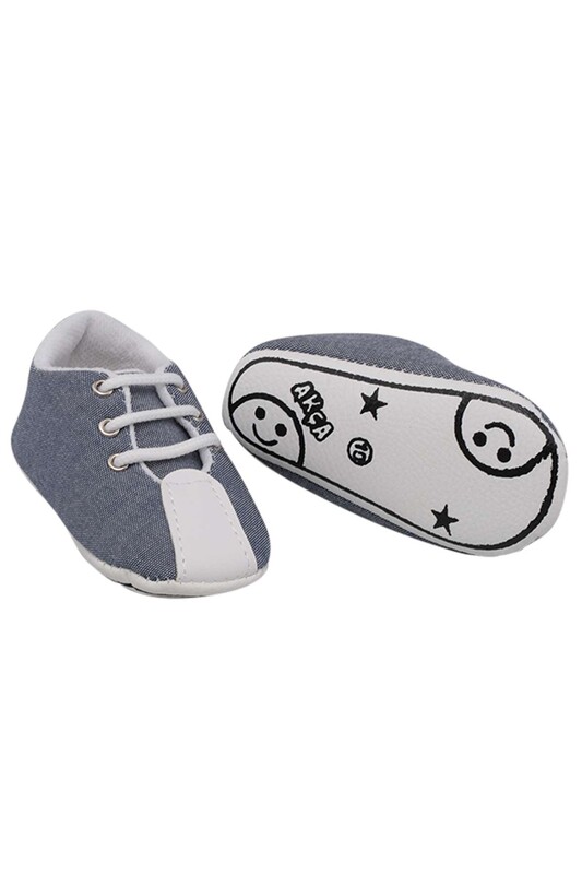 SİMİSSO - Bağcıklı Bebek Ayakkabısı | İndigo