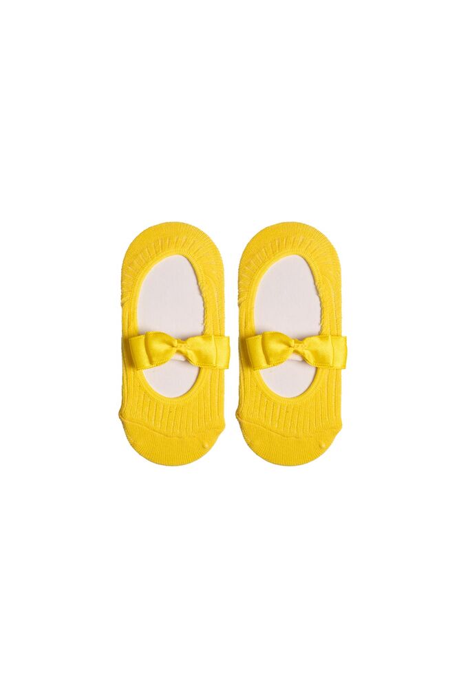 Fiyonklu Bebek Çorap | Sarı