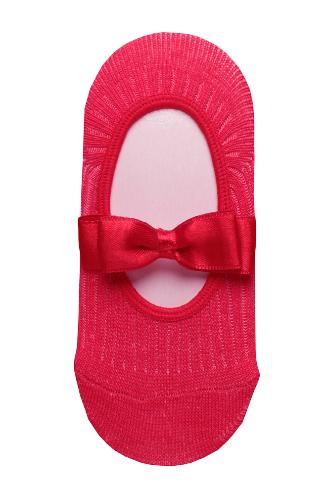 Fiyonklu Bebek Çorap | Kırmızı