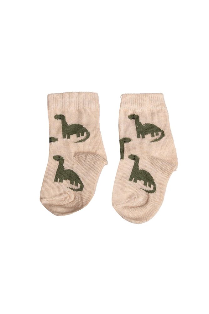 Bebek Desenli Soket Çorap | Ten