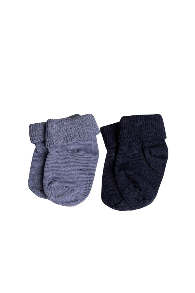 Bebek İkili Çorap | Lacivert - Antrasit