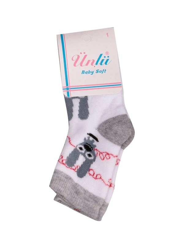 ÜNLÜ BABY - Ünlü Baby Çorap 002 | Gri