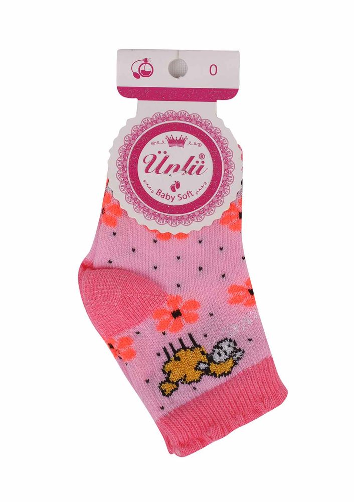 Ünlü Baby Soket Çorap 111 | Pudra
