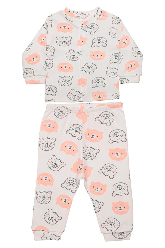 Babysi Bebe - Ayıcık Baskılı Bebek Pijama Takımı 85 | Yavru Ağzı