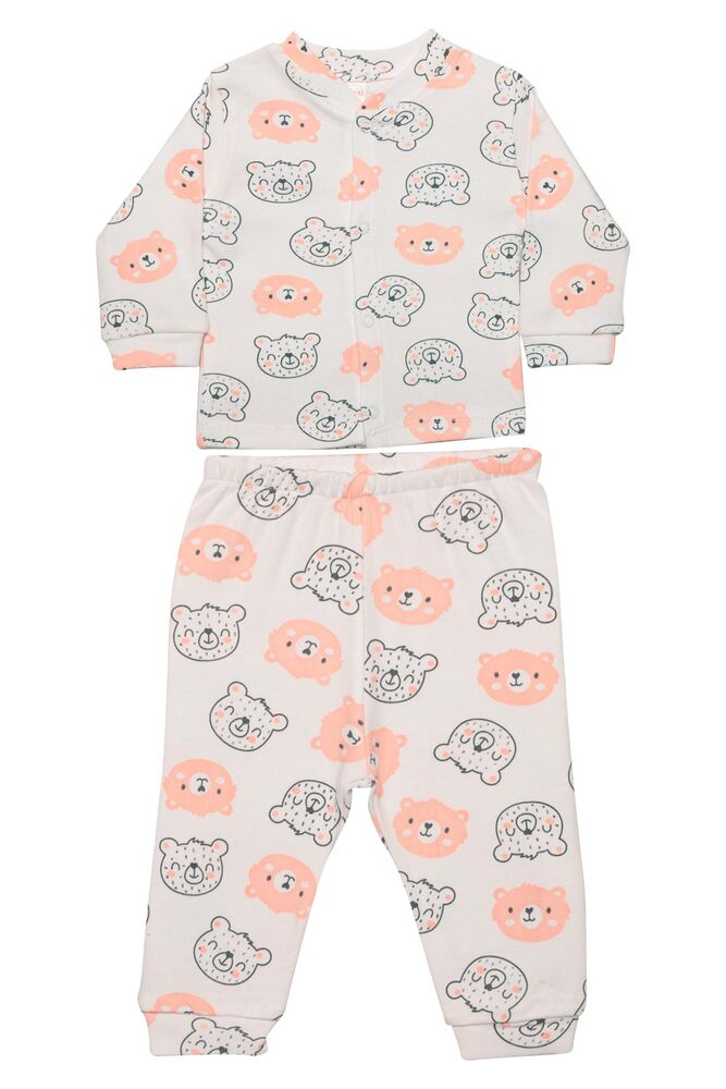 Ayıcık Baskılı Bebek Pijama Takımı 85 | Yavru Ağzı
