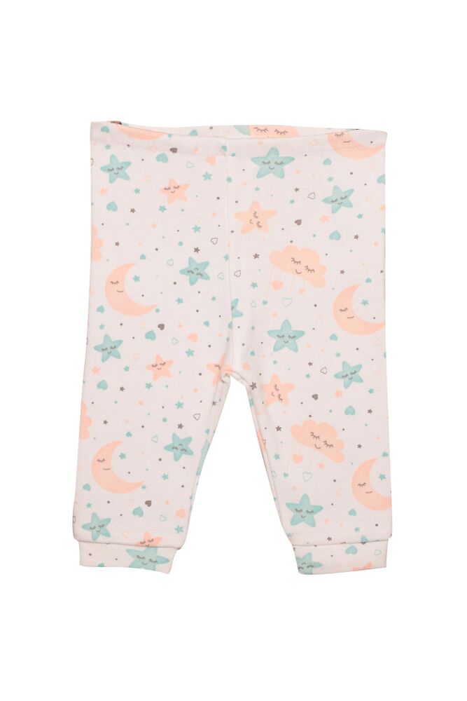 Yıldız Baskılı Bebek Pijama Takımı 85 | Su Yeşili