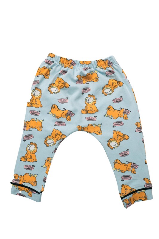 Baskılı Bebek Pijama Takımı 7667 | Açık Mavi - Thumbnail