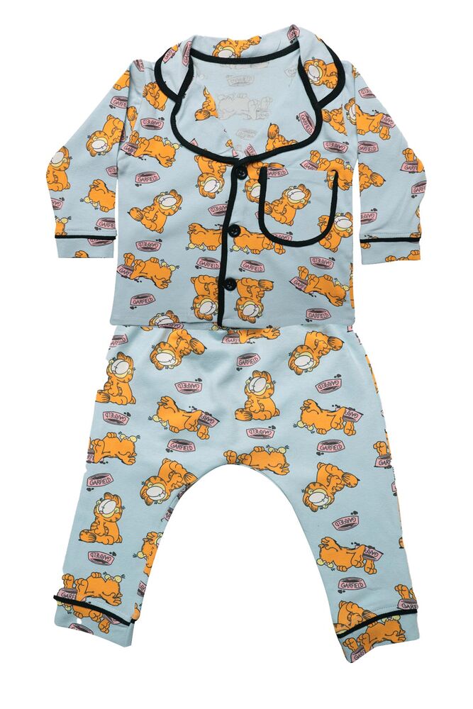 Baskılı Bebek Pijama Takımı 7667 | Açık Mavi