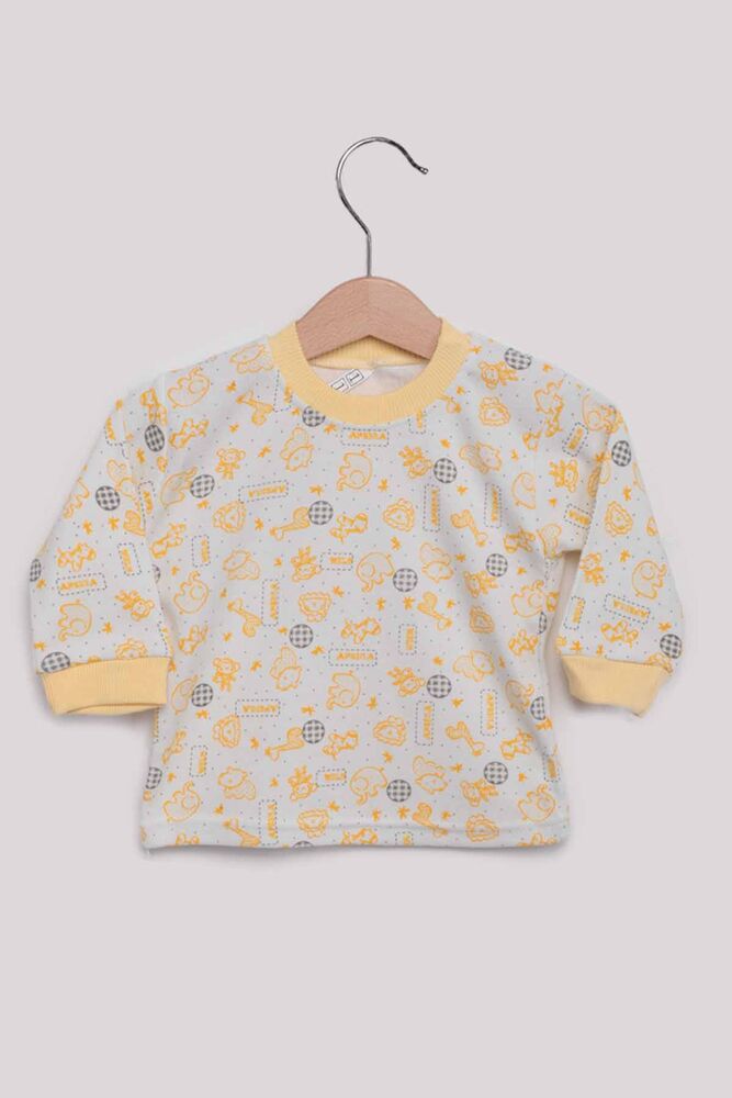 Fil Desenli Bebek Pijama Takımı | Sarı