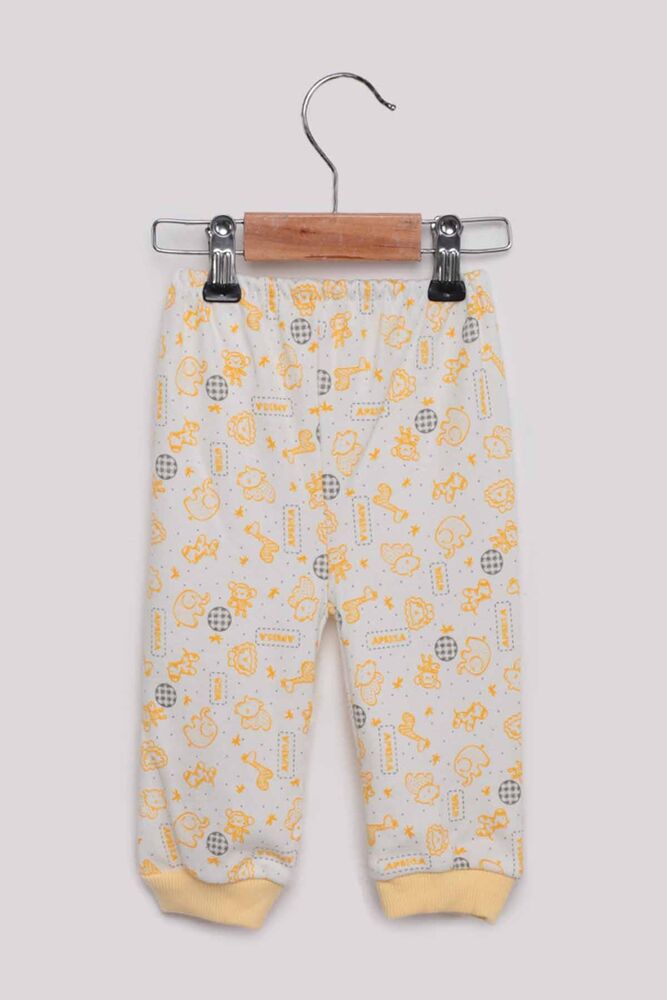 Fil Desenli Bebek Pijama Takımı | Sarı