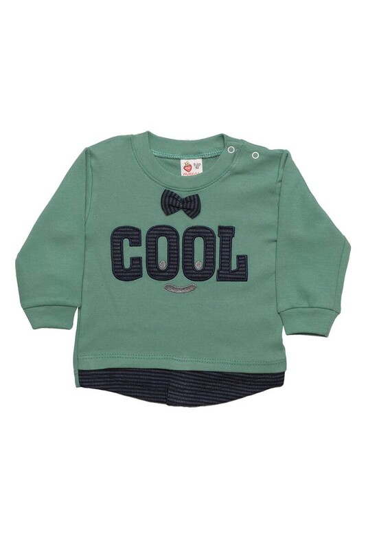 Cool Yazılı Bebek Takım 4010 | Yeşil - Thumbnail