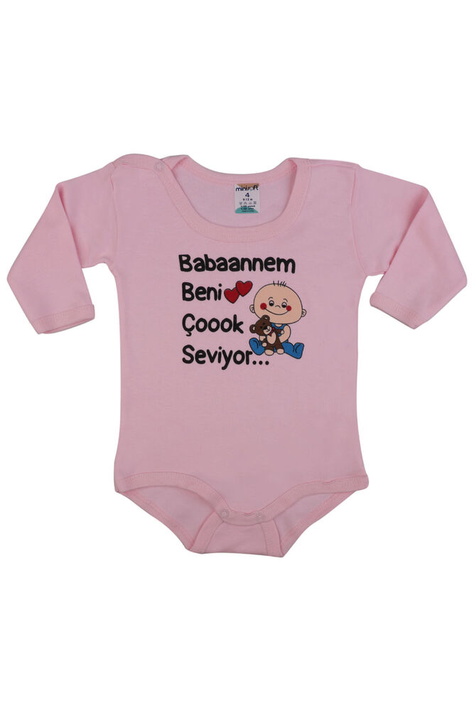 My Grandmother Loves Me Very Much Baby Bodysuit | Pink