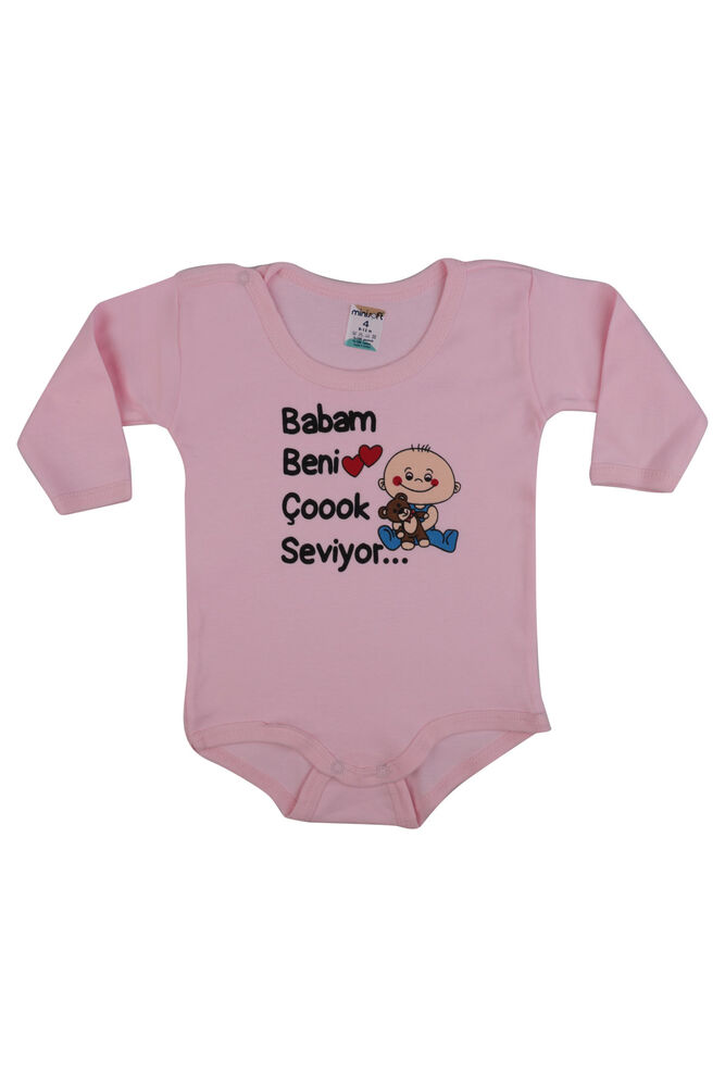 My Father Loves Me Very Much Baby Bodysuit | Pink