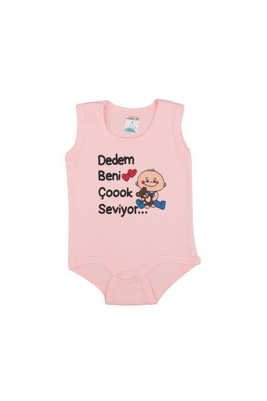 SİMİSSO - My Grandfather Loves Me Very Much Baby Bodysuit | Powder