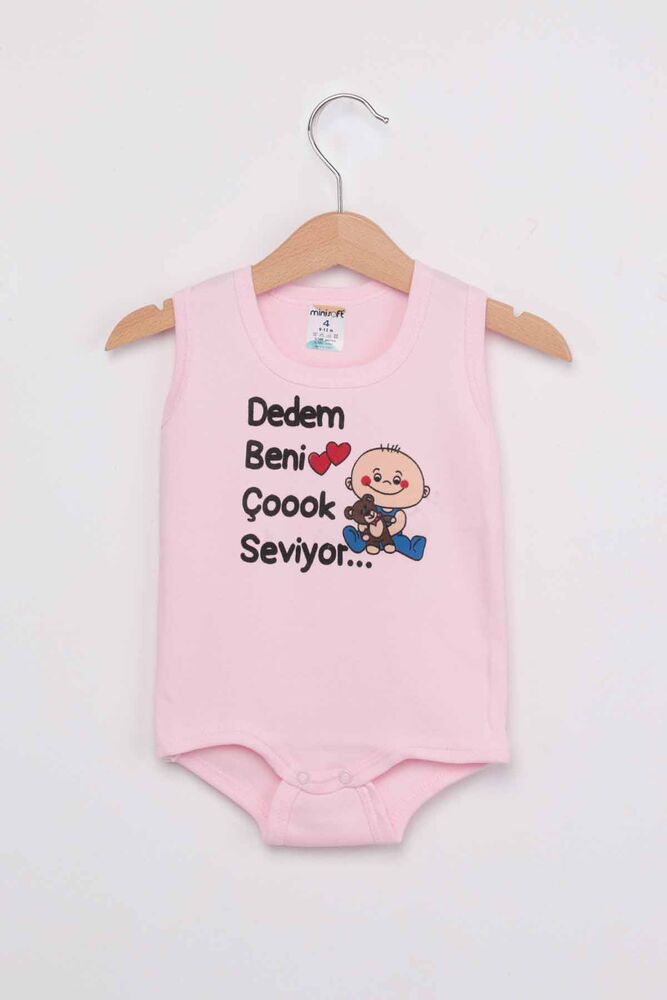My Grandfather Loves Me Very Much Baby Bodysuit | Pink