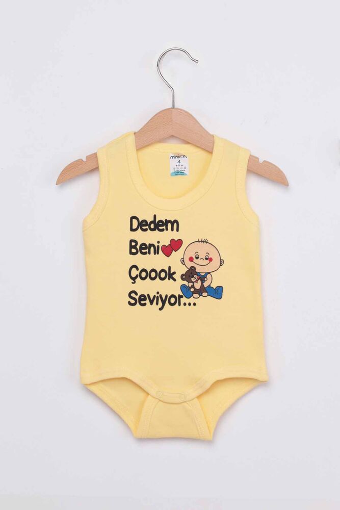 My Grandfather Loves Me Very Much Baby Bodysuit | Yellow