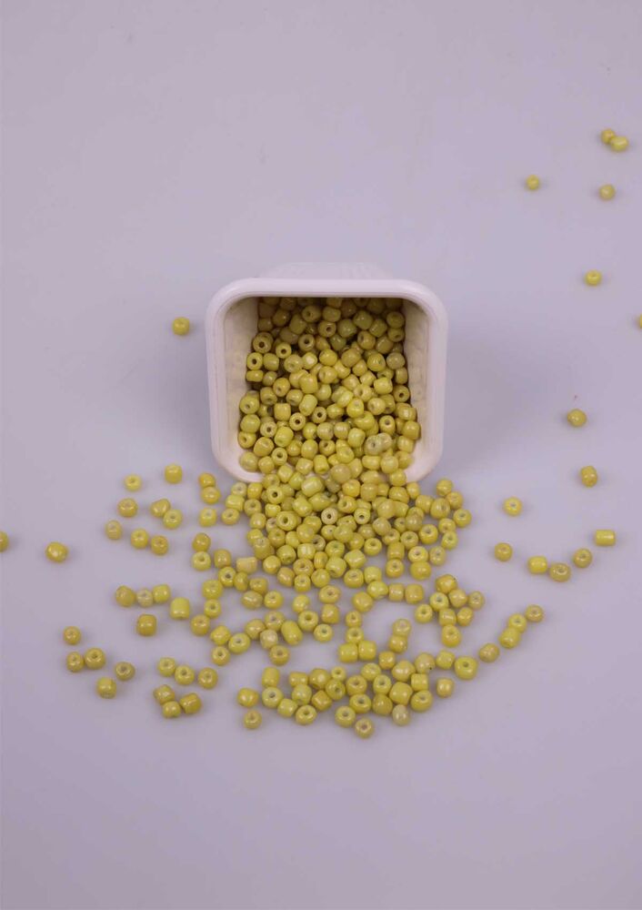 Büyük Cam Boncuk 50 Gram 5 mm | Fıstık Yeşili