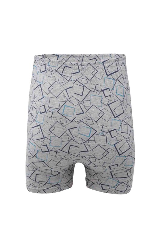 İlke Patterned Boxer 033 | Gray - Thumbnail