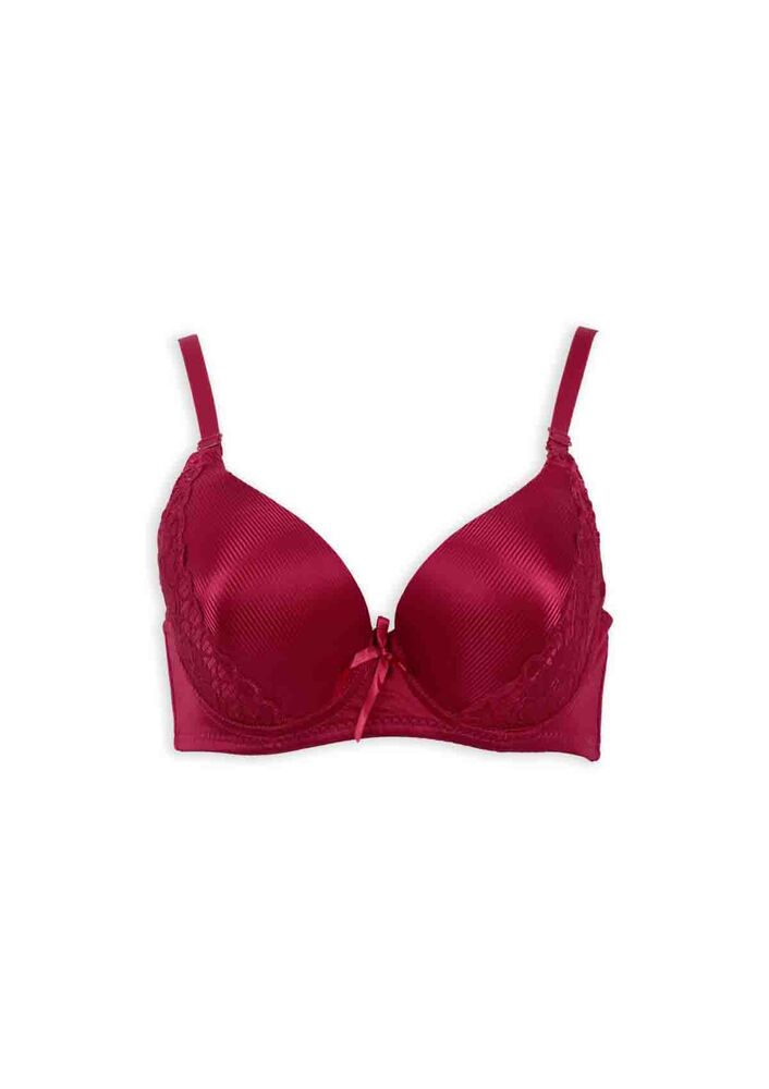 Unspported Laced Bra | Bordeaux