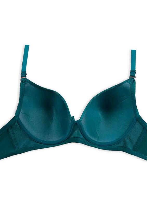 Unspported Laced Bra | Green - Thumbnail