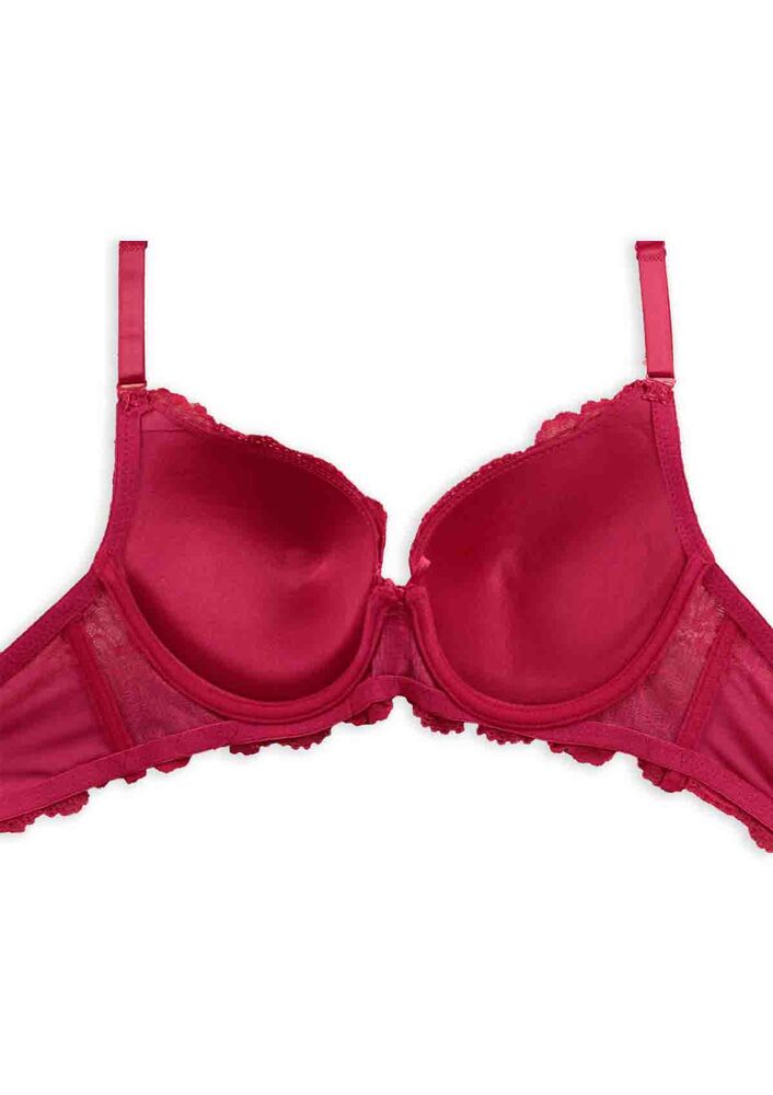 Laced Supported Bra 2100 | Bordeaux