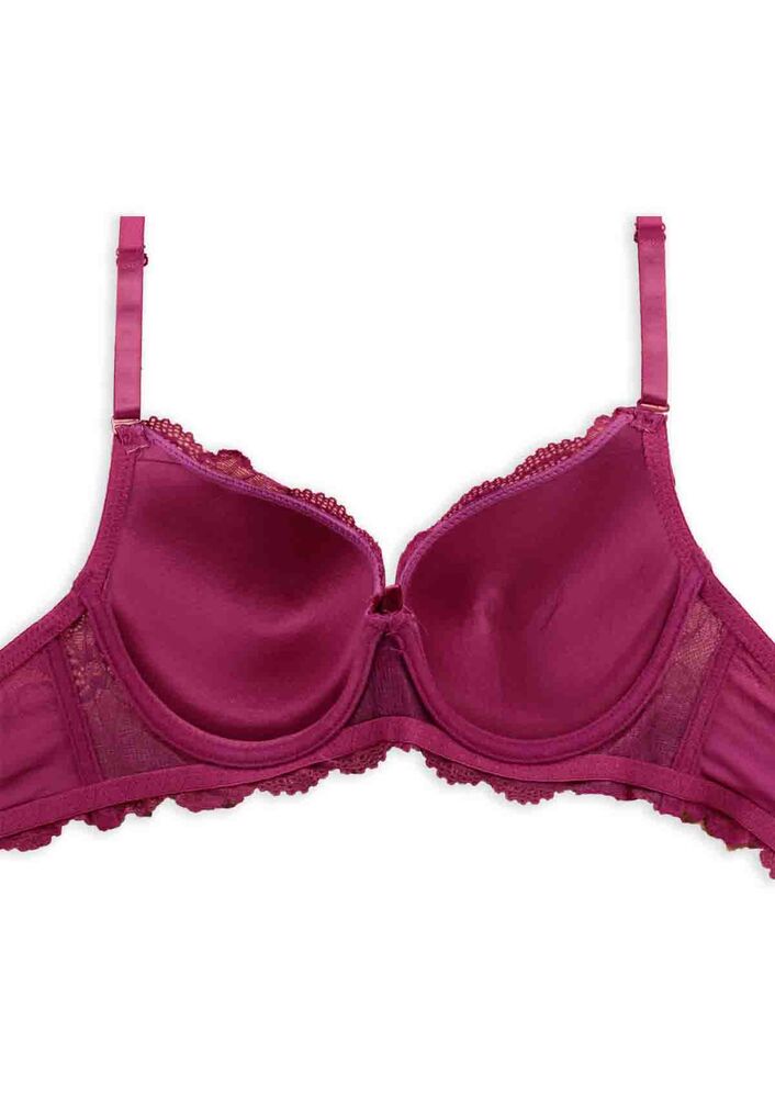 Laced Supported Bra 2100 | Plum