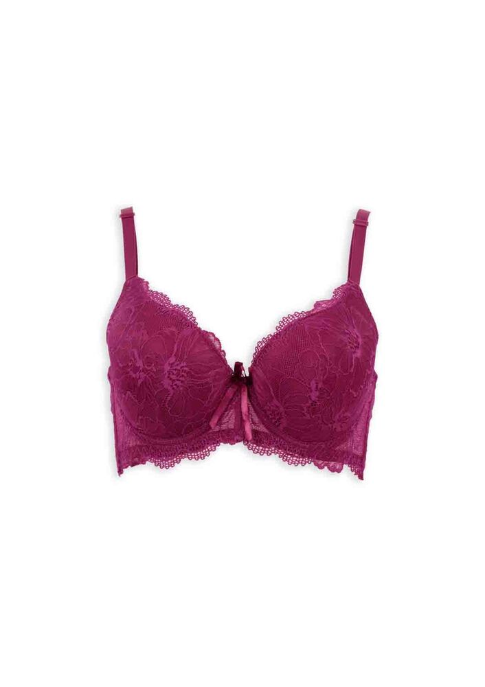 Laced Supported Bra 2100 | Plum