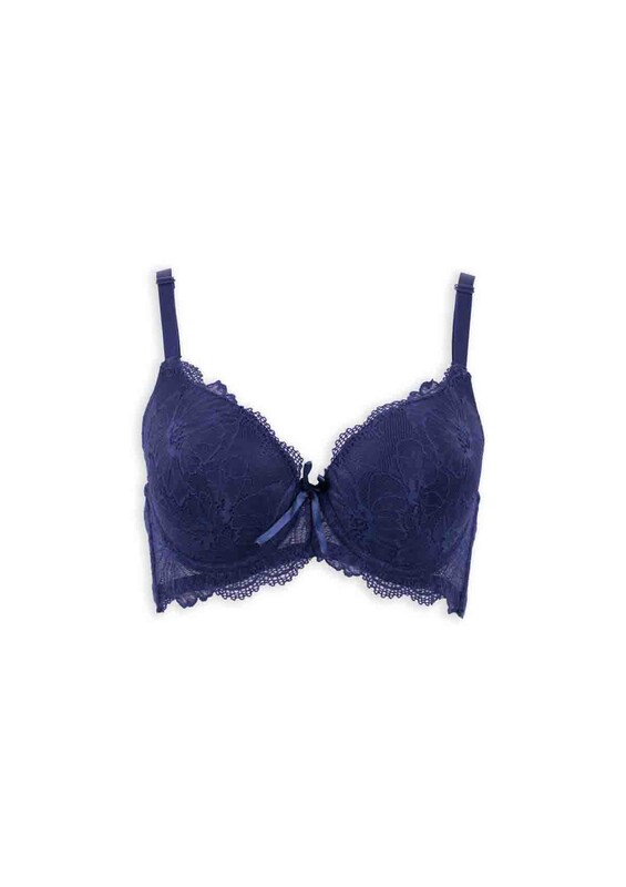 Laced Supported Bra 2100 | Ultramarine - Thumbnail