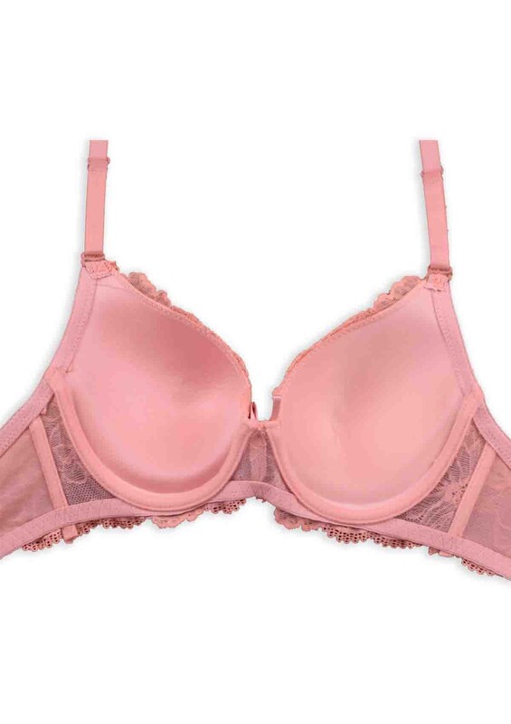 Laced Supported Bra 2100 | Light Pink - Thumbnail