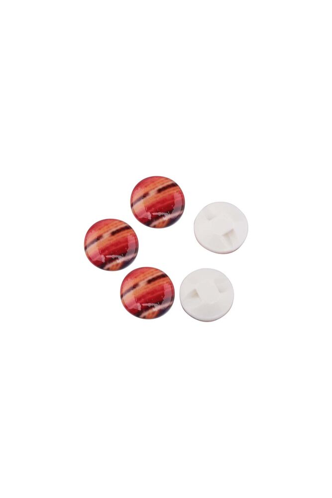 Patterned Button | Red