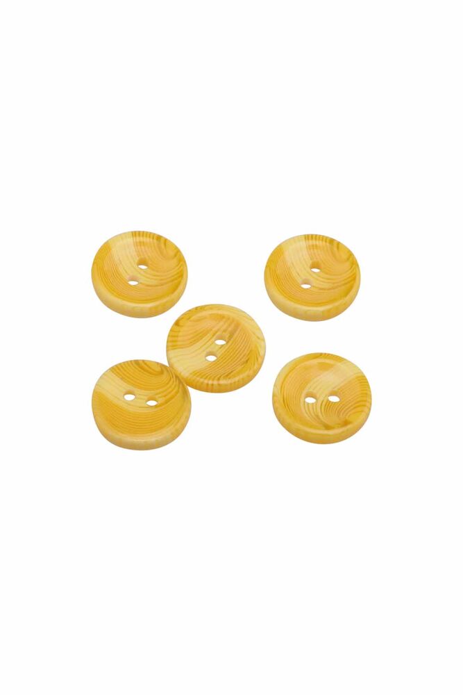 Patterned Button 5 Pieces Model 1 | Yellow