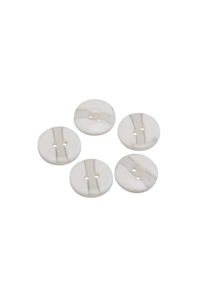 Patterned Button 5 Pieces Model 2 | Cream