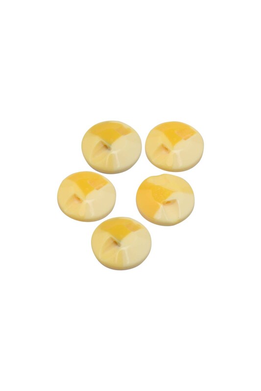 SİMİSSO - Patterned Button 5 Pieces Model 7 | Yellow