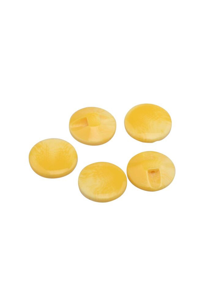 Patterned Button 5 Pieces Model 9 | Yellow