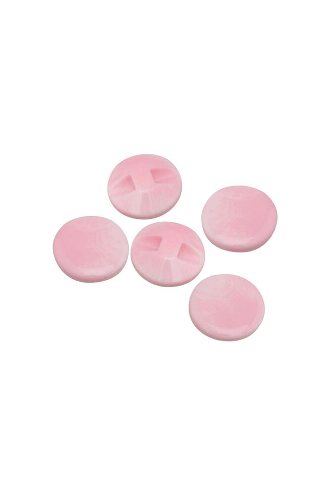 Patterned Button 5 Pieces Model 9 | Pink