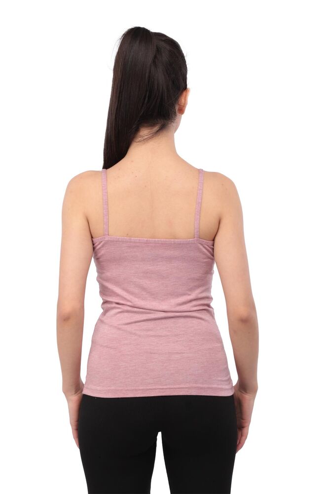 Woman Strappy Bamboo Undershirt 2040 | Dusty Rose