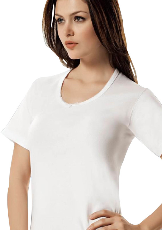 TUTKU - Tutku Sleeved Camisole Woman Undershirt 141 | White