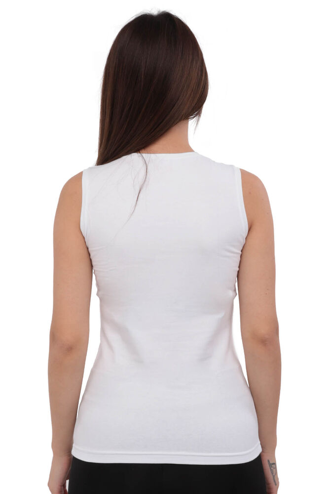 Tutku Elit Elastane Sleeveless Woman Undershirt 2201 | White