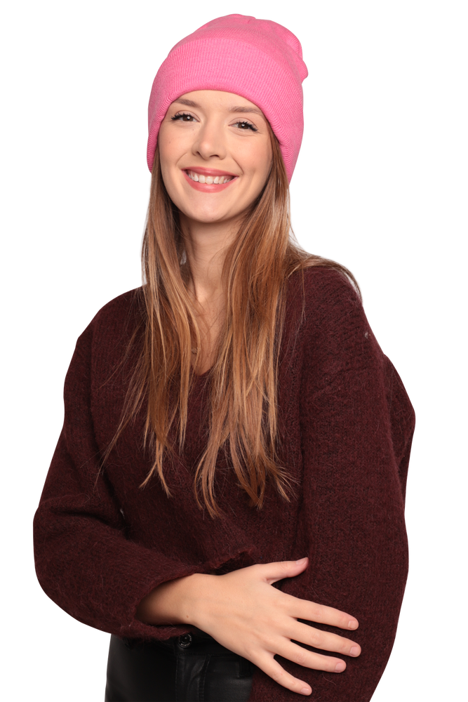 Knitwear Woman Hat | Pink