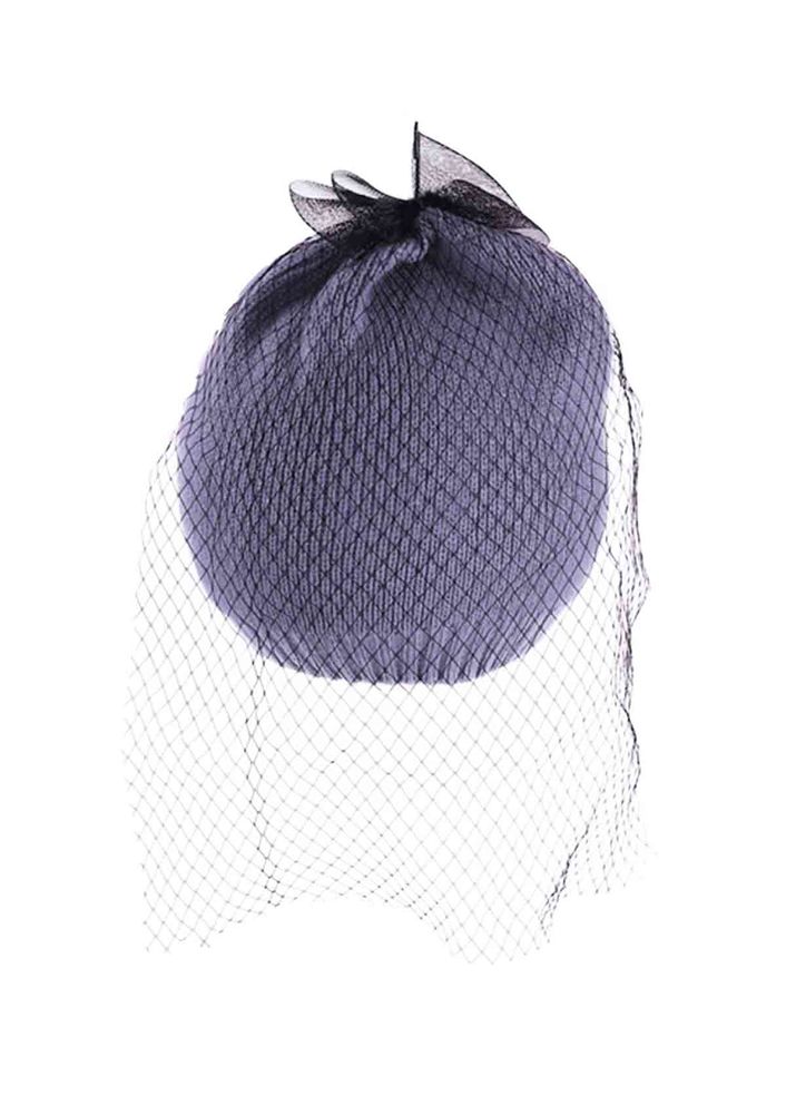 Simisso Net & Ribbon Detailed Hat 1005 | Gray