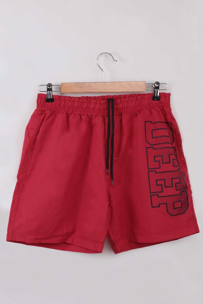 Deep Printed Boy Shorts | Red