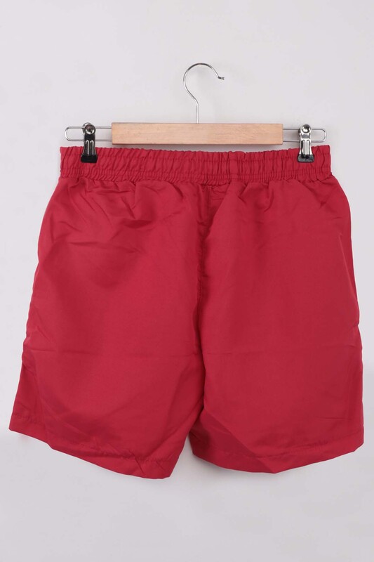 Deep Printed Boy Shorts | Red - Thumbnail