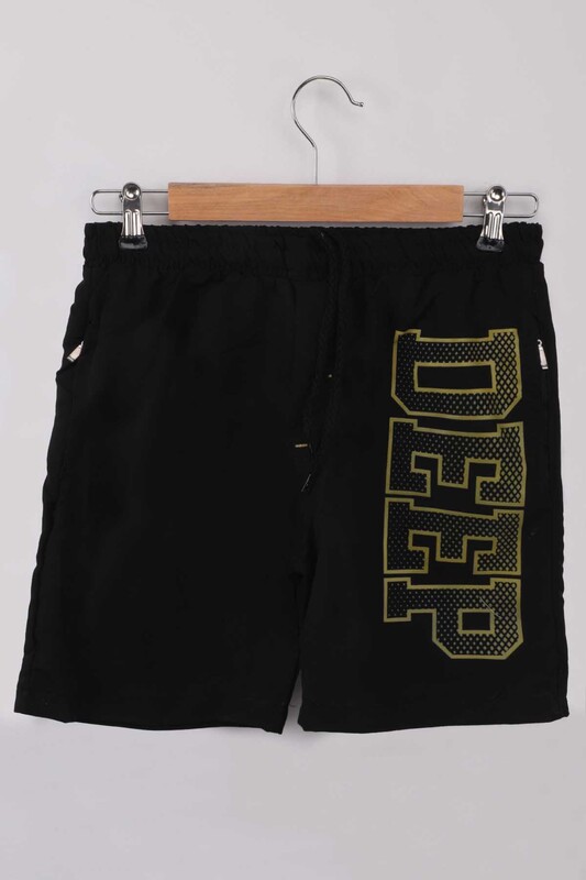 Çita - Deep Printed Boy Shorts | Black
