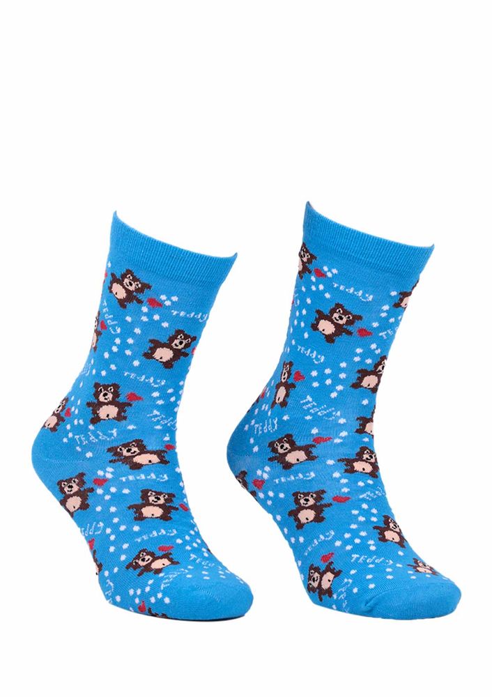 Calze Vita Teddy Printed Socks 338 | Blue