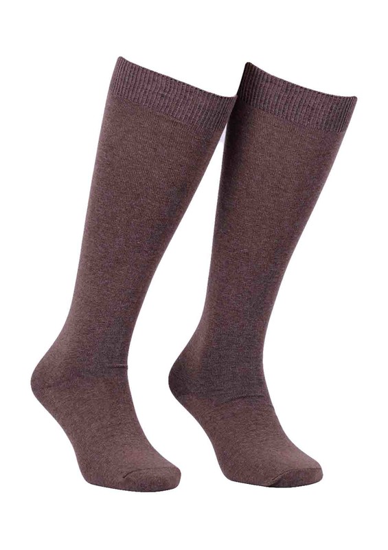 Desimo Seamless Knee Socks 288 | Brown - Thumbnail