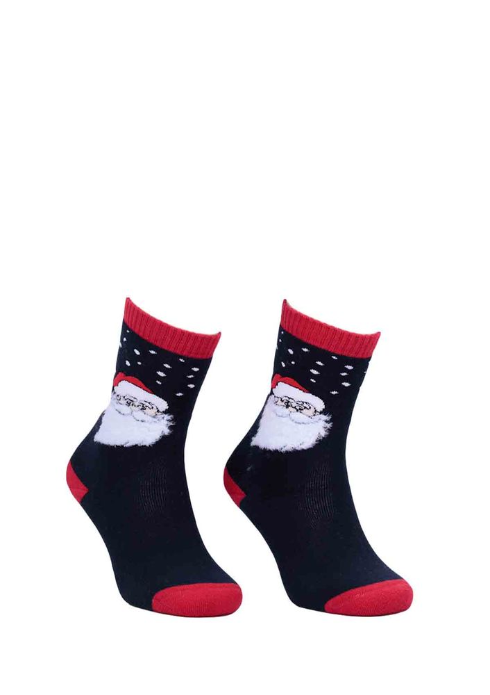 Dündar Noel Printed Seamless Socks 014 | Ultramarine