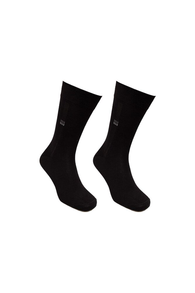 Man Plain Socks | Black