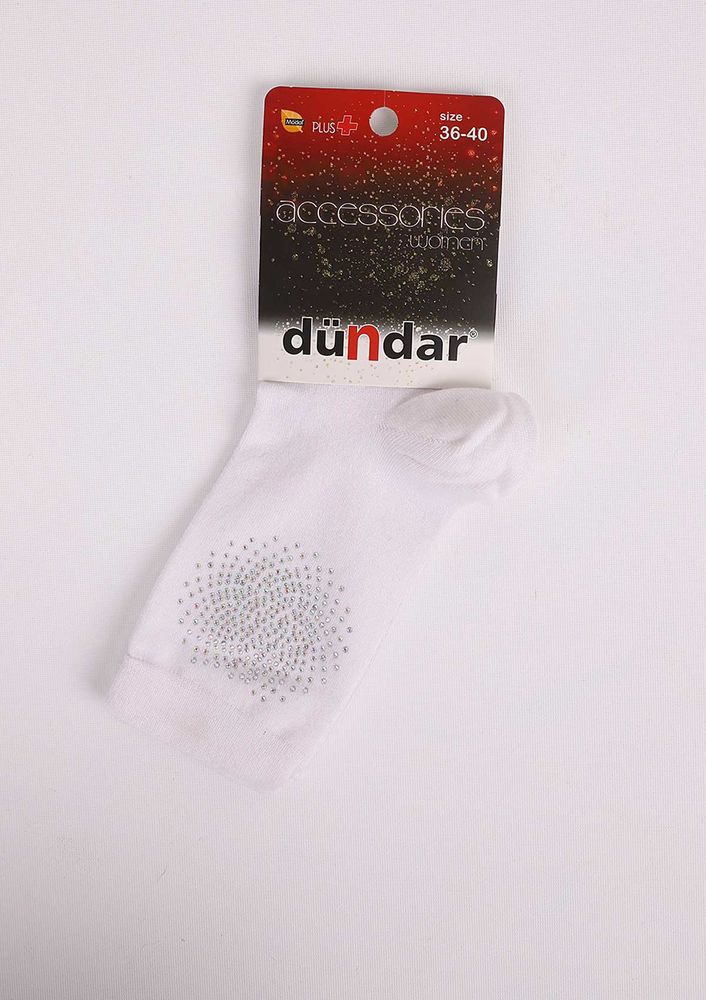 Dündar Stoned White Socks 016 | White