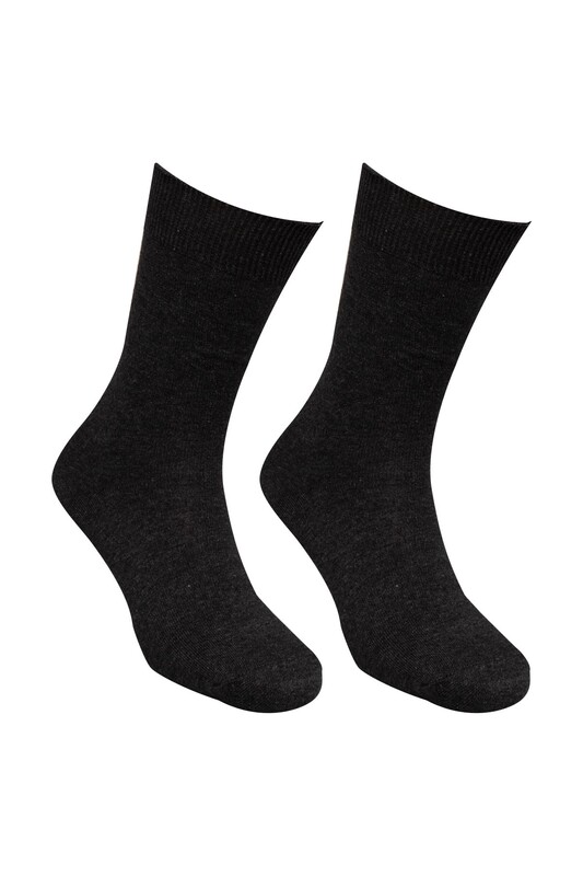 KÖKSAL - Man Plain Socks | Smoky
