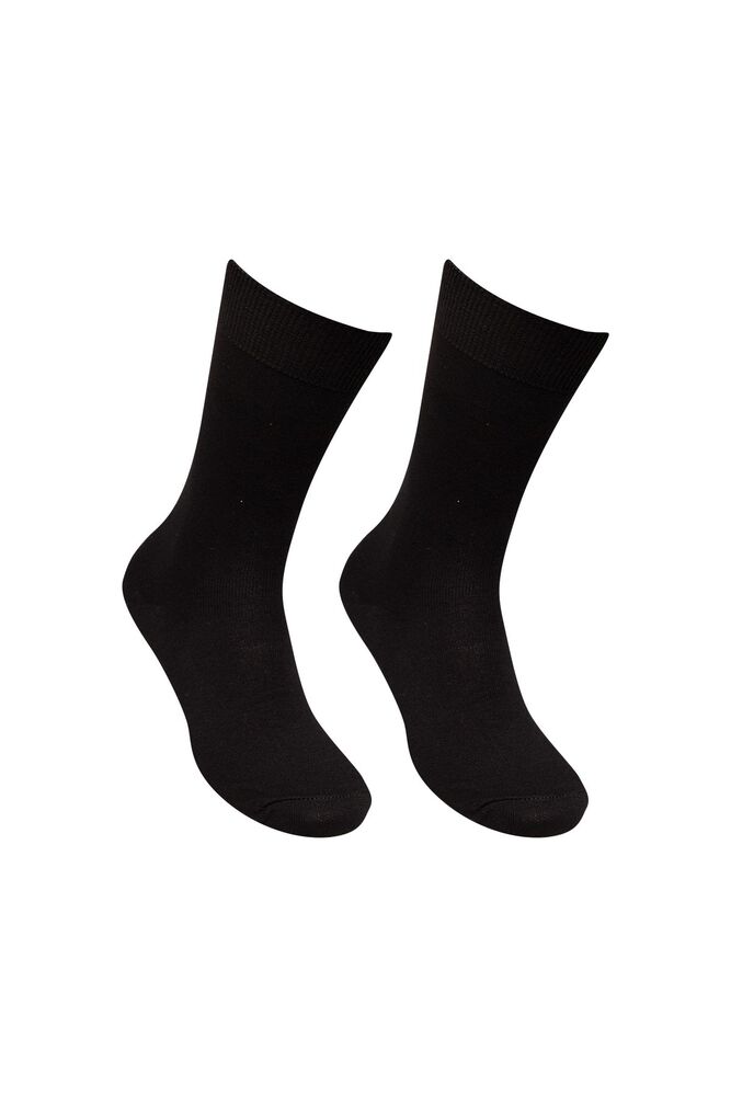 Man Plain Socks | Black